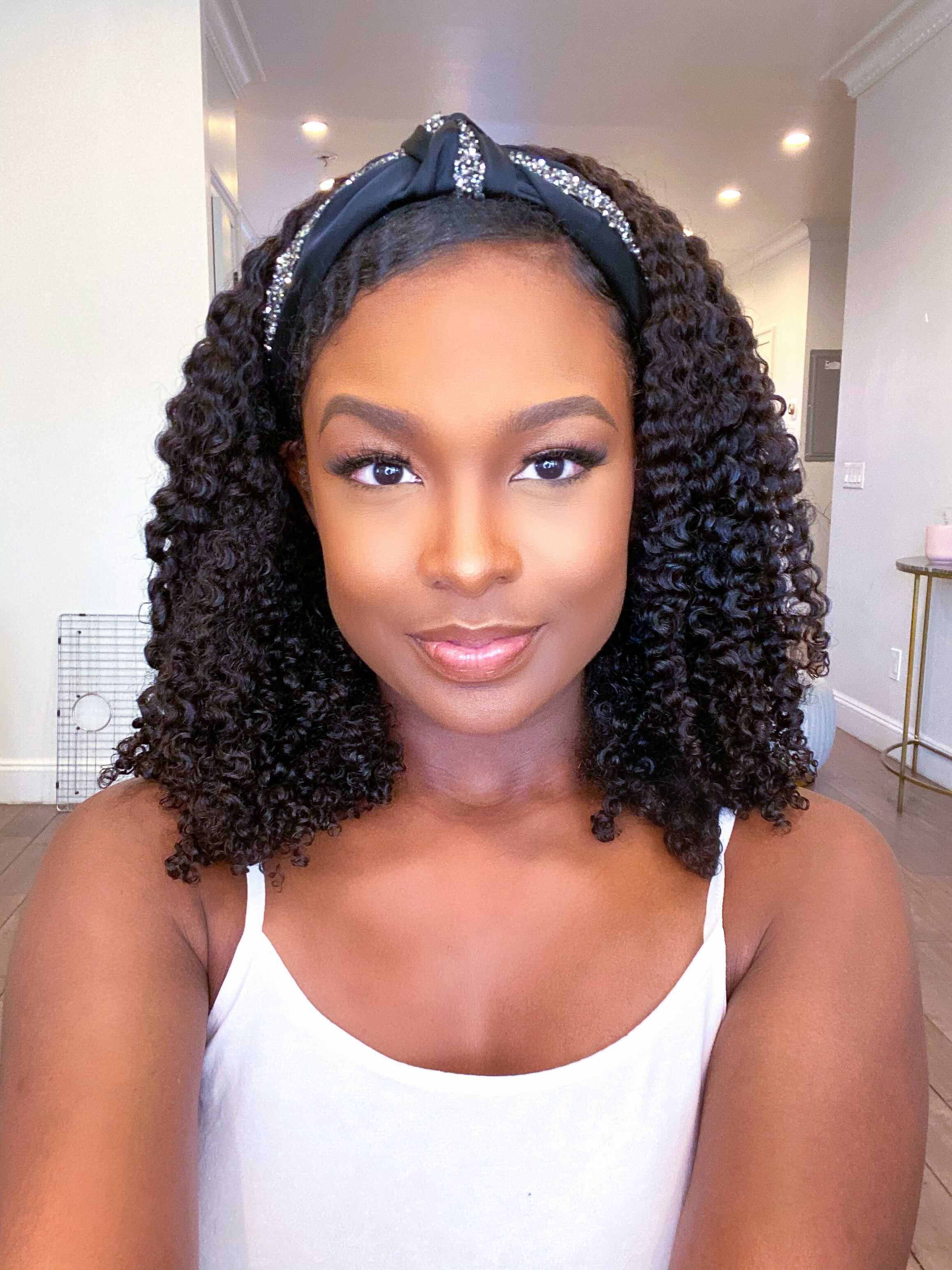 Heat Free Hair Kurls Headband Wig