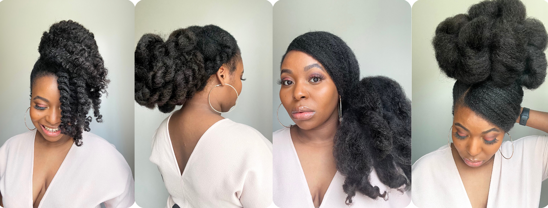 4 Ways to Style One Ponytail for 4C Hair
