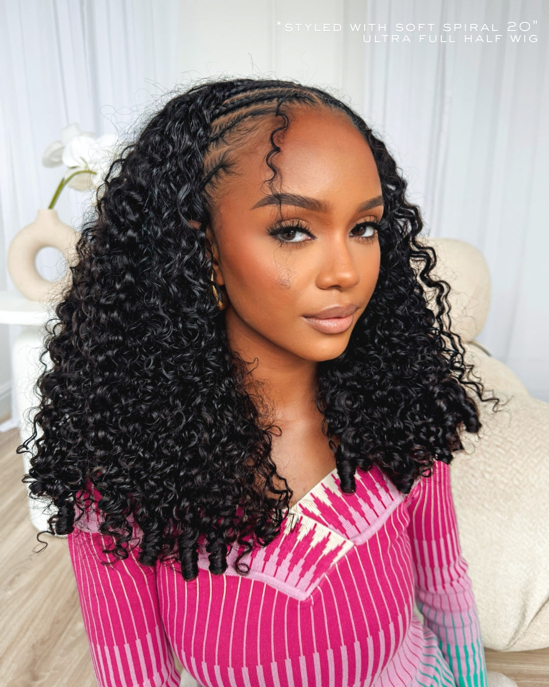 Soft Spiral Half Wig