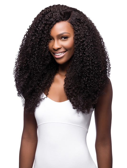 Long U-Part Wig For Kinky-Curly, Natural Hair Extensions